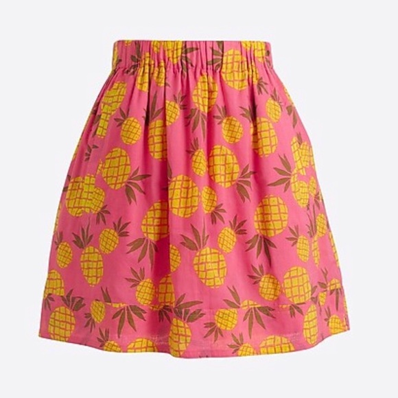 J. Crew Factory Dresses & Skirts - J. CREW FACTORY 🍍Pineapple🍍 Printed Mini Skirt